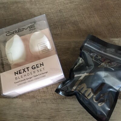 NEW 3 Beauty Sponge Lot HUDA BEAUTY Basic B & THE CRÈME SHOP Next Gen Set
