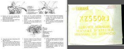 YAMAHA XZ400 VISION SERVICE, Owner's & Parts Manual CD | eBay