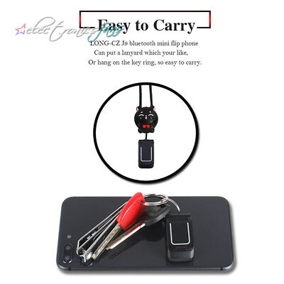 Mini Flip Mobile Phone LONG-CZ J9 0.66'' Smallest Cell Phone Wireless Bluetooth