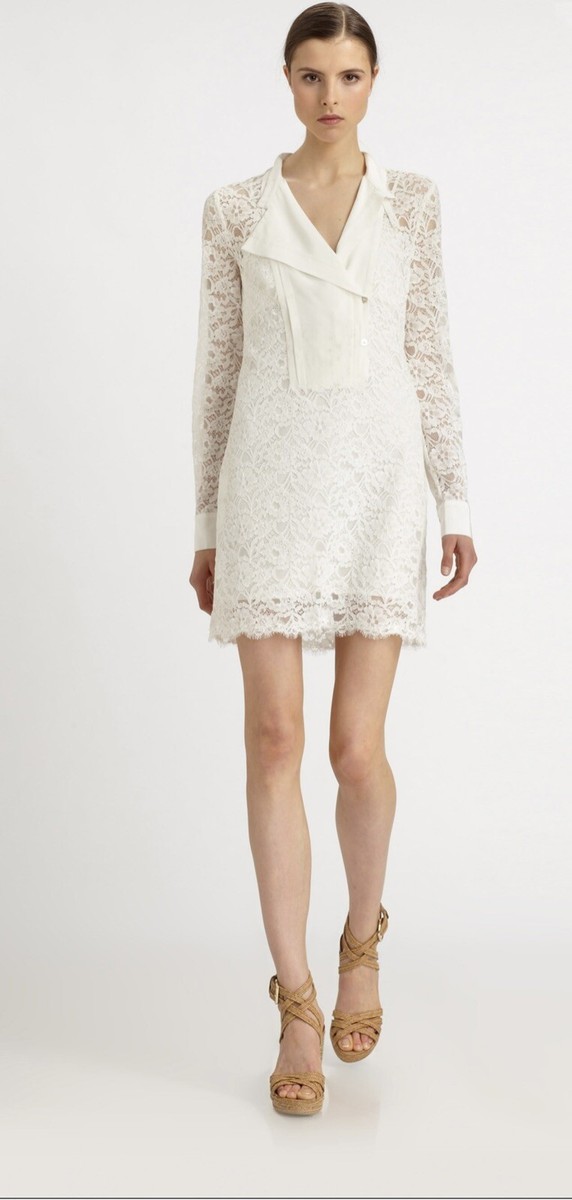 最終SALE! BCBGMAXAZRIA Lace Dress BCBGMAXAZRIA Cailean Short Sleeve Lace Dress - Runway Catalog