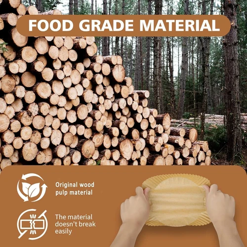 200 forros de papel desechables para freidora de aire, papel pergamino redondo para freidora de aire de 6,3 pulgadas - Imagen 9 de 9