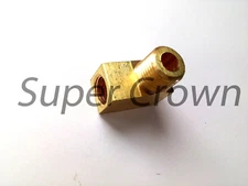 Brass Machined Elbow Right Angle Adapter Coupler Connector Female-Male Ф4mm