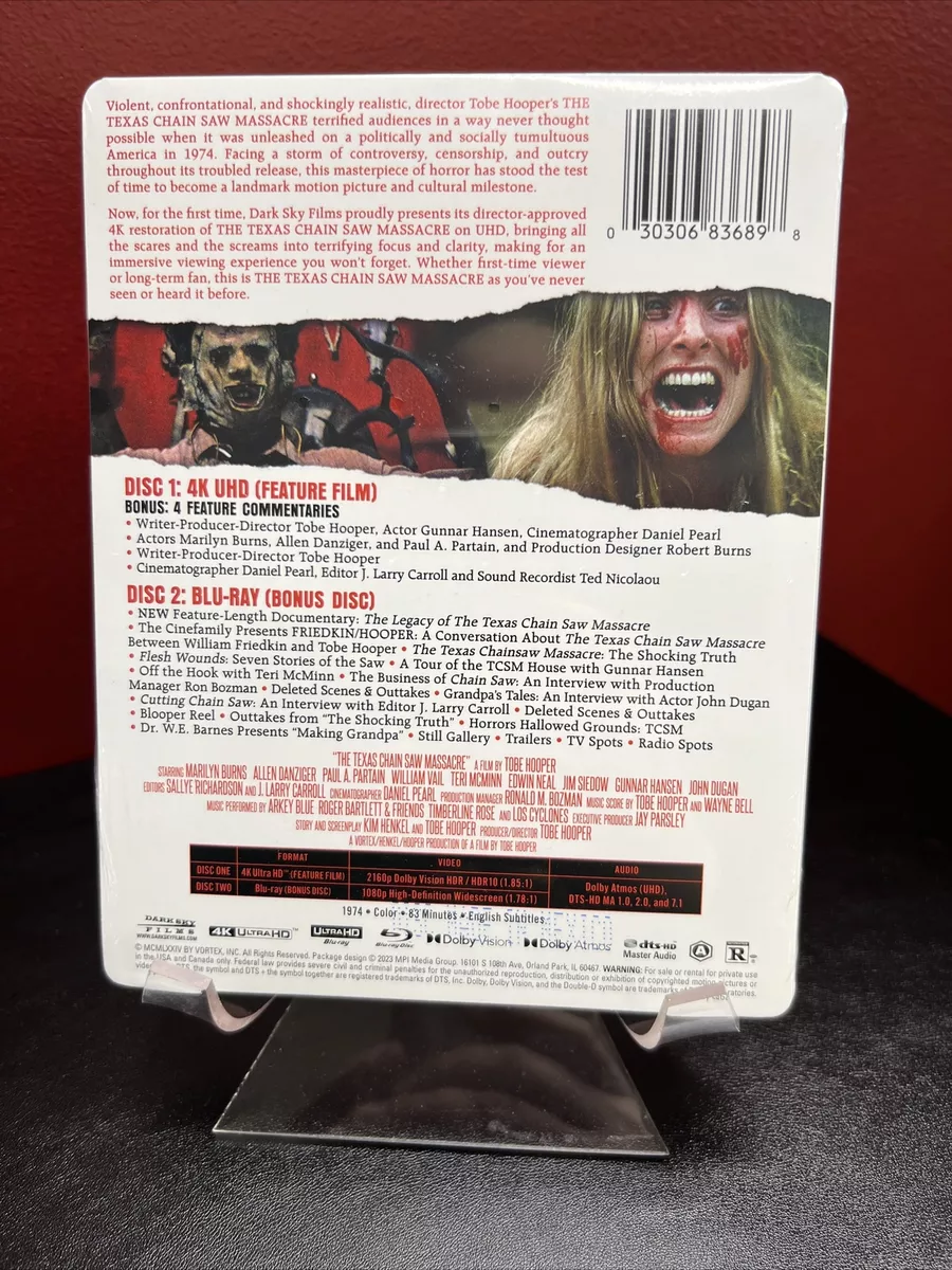 THE TEXAS CHAINSAW MASSACRE 2 4K UHD/BLU-RAY