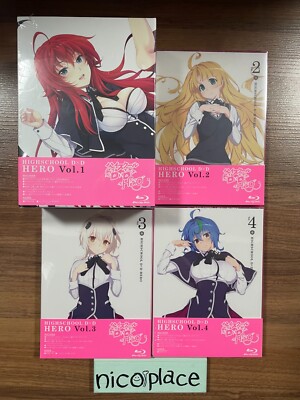 High School DxD HERO Vol.1-Vol.4 First Limited Edition Blu-ray