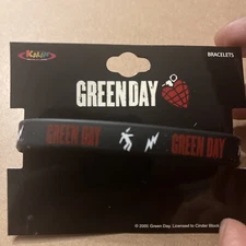 Green Day American Idiot Logo Rubber Bracelet: Rare, New, Licensed, Vintage 2005