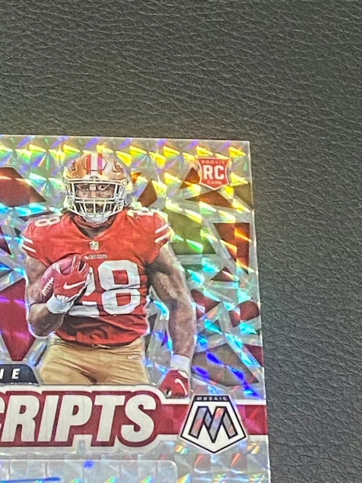 2021 Trey Sermon Rookie Scripts Mosaic Prizm Auto SP #RS-24 San Fransico 49ers - Image 4 of 4
