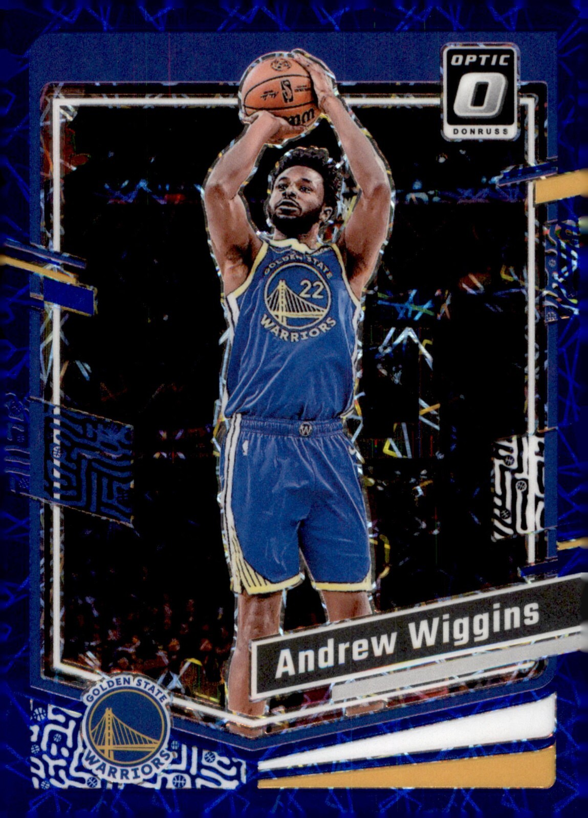 2023-24 Panini Donruss Optic Blue Velocity- #200 Andrew Wiggins