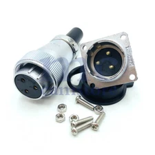 WS24 3Pin Panel Mount Aviation Connectors Plug Socket,Industrial Cable Connector