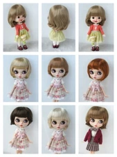 JD190 1/12 1/8 1/6 1/4 1/3 Blythe BJD Wig Suit Size 4-5 inch to 10-11 inch Doll