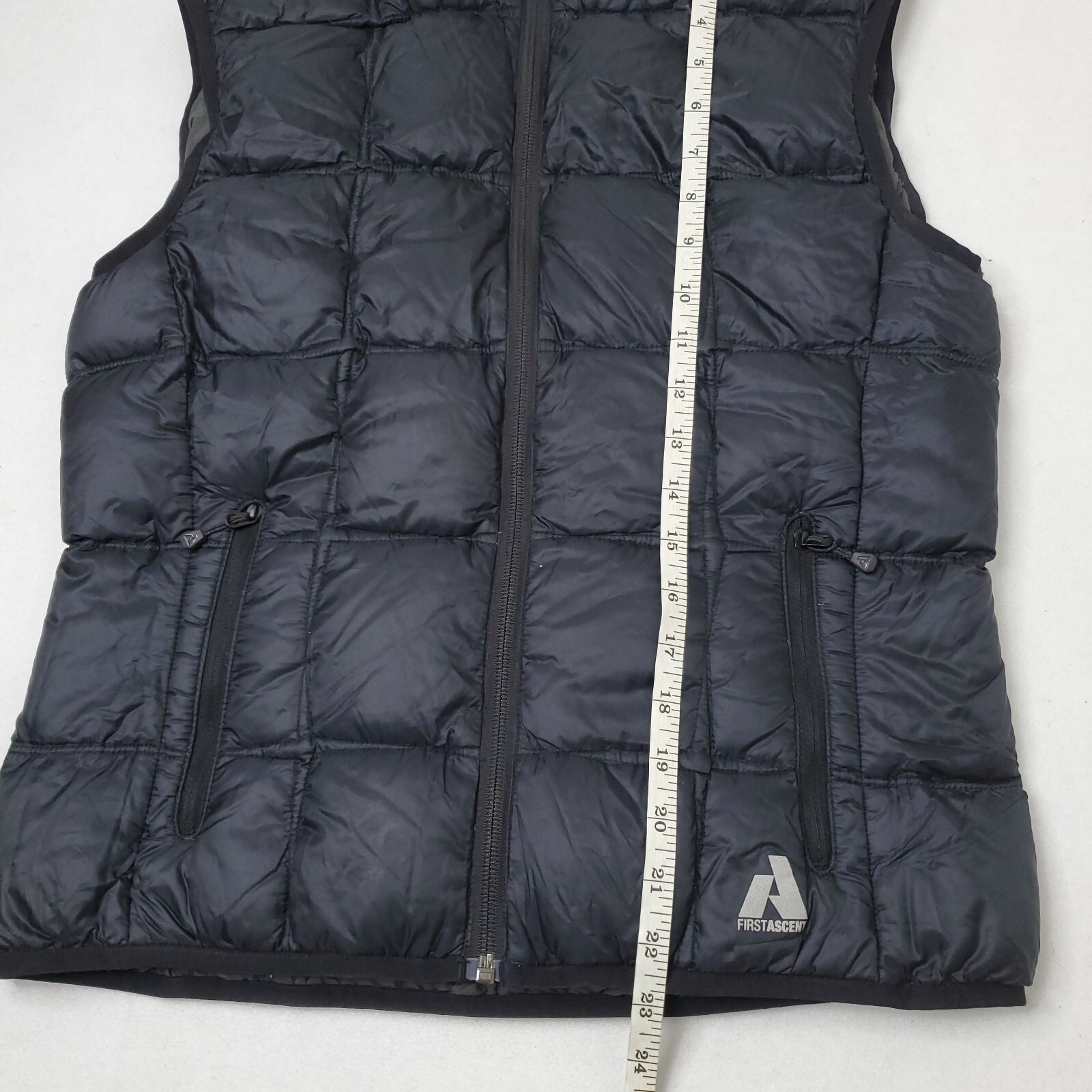 Eddie Bauer Puffer Vest Women's M Medium EB800 First Ascent Goose Down Black eBay