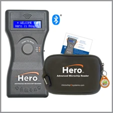 NEW Hero Universal Microchip Reader/Scanner by Microchip ID (Black)