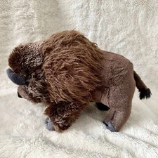 Wild Republic Bison Realistic 11” Plush Stuffed Toy Animal Buffalo Montana Cow