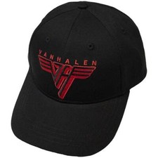 Van Halen 'Classic Red Logo' (Black) Baseball Cap NEW OFFICIAL