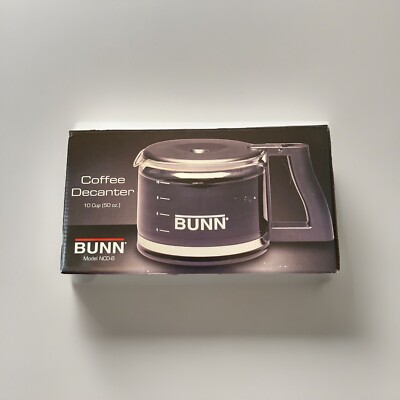 BUNN 10-Cup Coffee Decanter MODEL NCD Black Lid NEW / Open Box | eBay