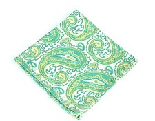 Lord R Colton Masterworks Pocket Square - Loch Ness Pearl Lime - 75 Retail New