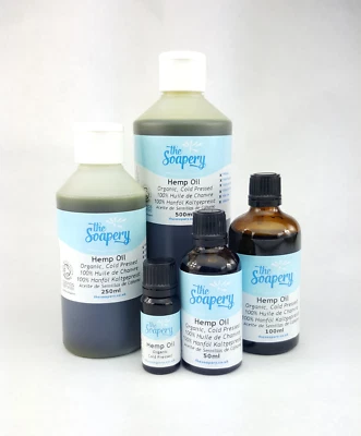 Hemp Oil - Organic Cold Pressed - 100% Pure and Natural Unrefined