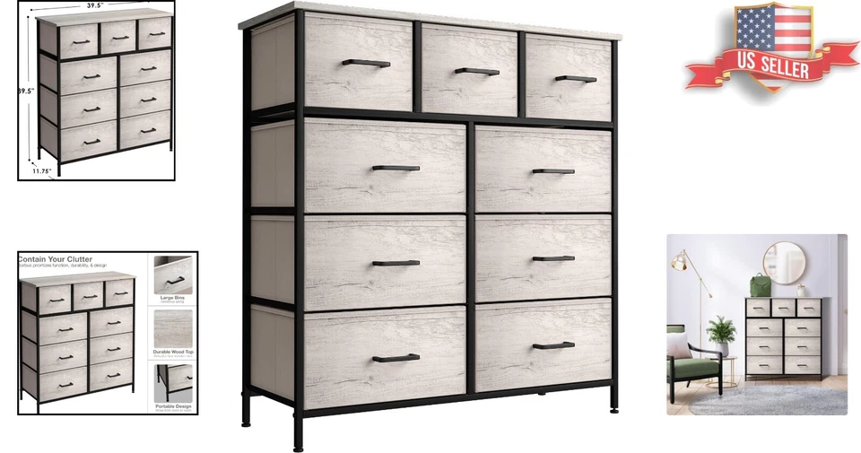 Cómoda organizadora con cajones - Fácil montaje - Multifuncional - Portátil Foto 2 de 4