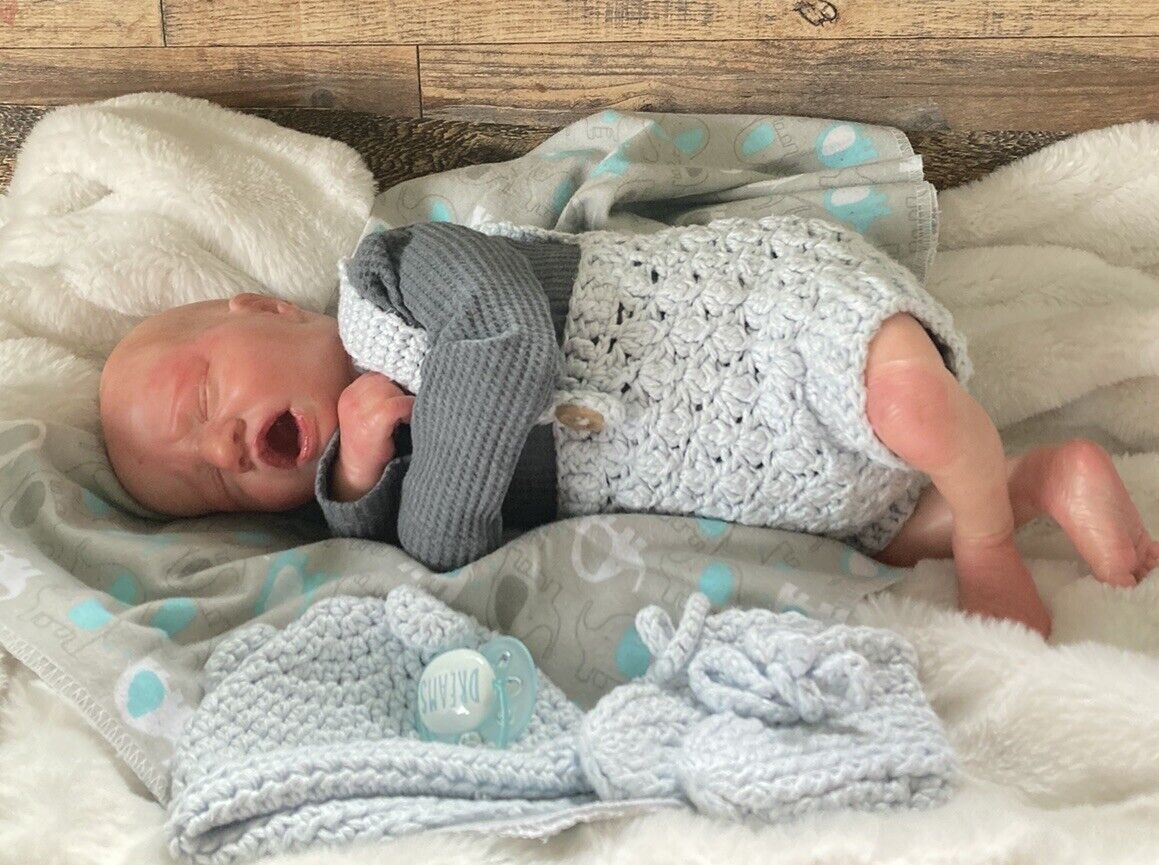Reborn Doll Realborn Blake Sleeping  by Bountiful Baby Not Perfect See Details