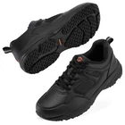 NINGO Men Oil Resistant Work Shoes Lace Up Non Slip Shoes Safety Nurse Chef Shoe