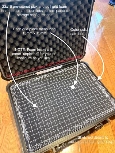 Large Black IP65 Waterproof Storage Travel Case for Graded Card Slab Holders NEW - Picture 6 of 12
