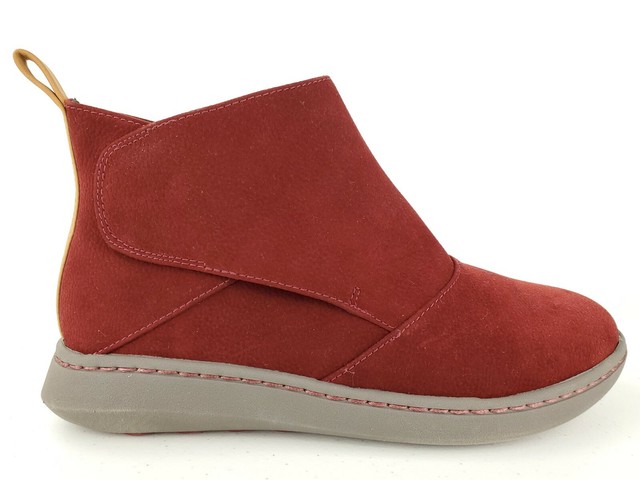 Clarks Cloudsteppers Ankle Boots Women's Size 6.5 W Adjustable Straps Red | eBay