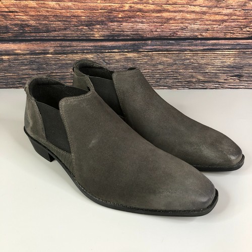 KG KURT GEIGER Mens Grey Leather Casual 