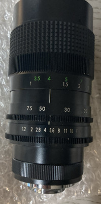 Computer Objektiv C-Mount TV Zoom Objektiv 12,5 75 mm F1,2 manueller Zoom 