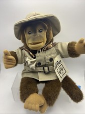 Vtg 1994 Hosung Julius Junior Chimp Monkey Hand Puppet Plush Safari W/ Tags Poki