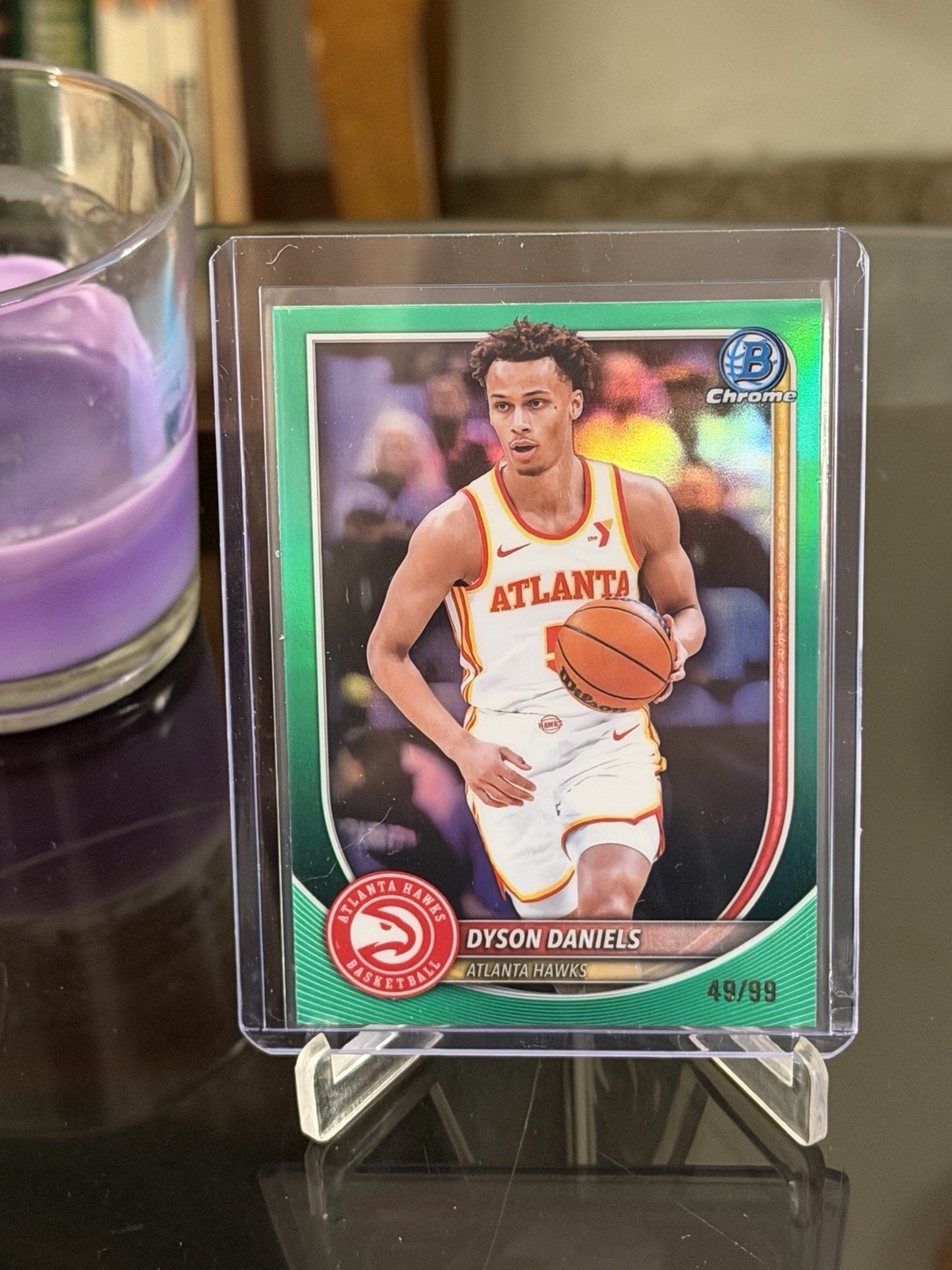 2025-26 Bowman Basketball #BCV-166 Dyson Daniels Chrome Green Refractor 49/99