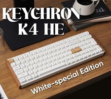 Keychron K4 HE Special Edition 96% Wireless RGB Mechanical Keyboard Wood