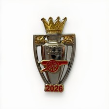Arsenal Football Club Premier League Winners 2026 Pin Badge