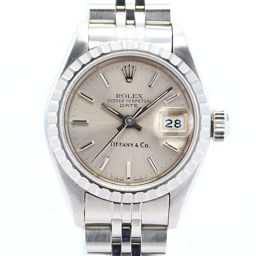 ROLEX Oyster Perpetual Date TIFFANY&Co Double Name 69240 #049 - Picture 2 of 11