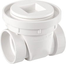 ​4" weißes PVC Rückstauventil, Abwasser und Regenwasser Rückflussverhinderer