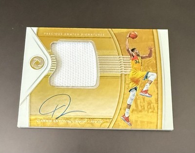 2018 Panini Opulence Precious Swatch Signatures Giannis Antetokounmpo /49 Miami