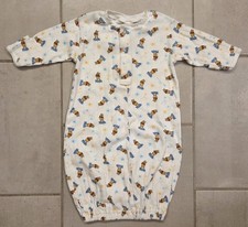 Vintage Winnie The Pooh Baby Sleep Gown Hanes Disney One Size Infant Sleeper