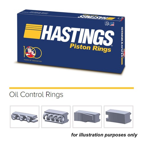 Hastings 2C5179 piston rings x4 for Honda 2.4L 16V DOHC KA24A2 87.00 STD - Picture 5 of 6