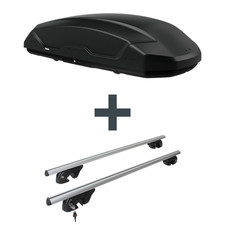 Dachbox Thule Pulse 2 M + Dachträger Menabo für Land Rover Freelander 2 L359 Top