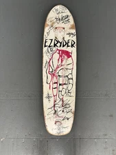 Ez Ryder Signed Skateboard, Jay Adams, Dogtown, Zephyr, Alva, Hosoi, Z Flex
