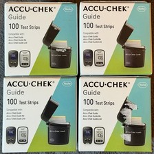 Accu-Chek Guide Test Strips 100 Ct 4 boxes-400 total Exp 7-9/2027 New