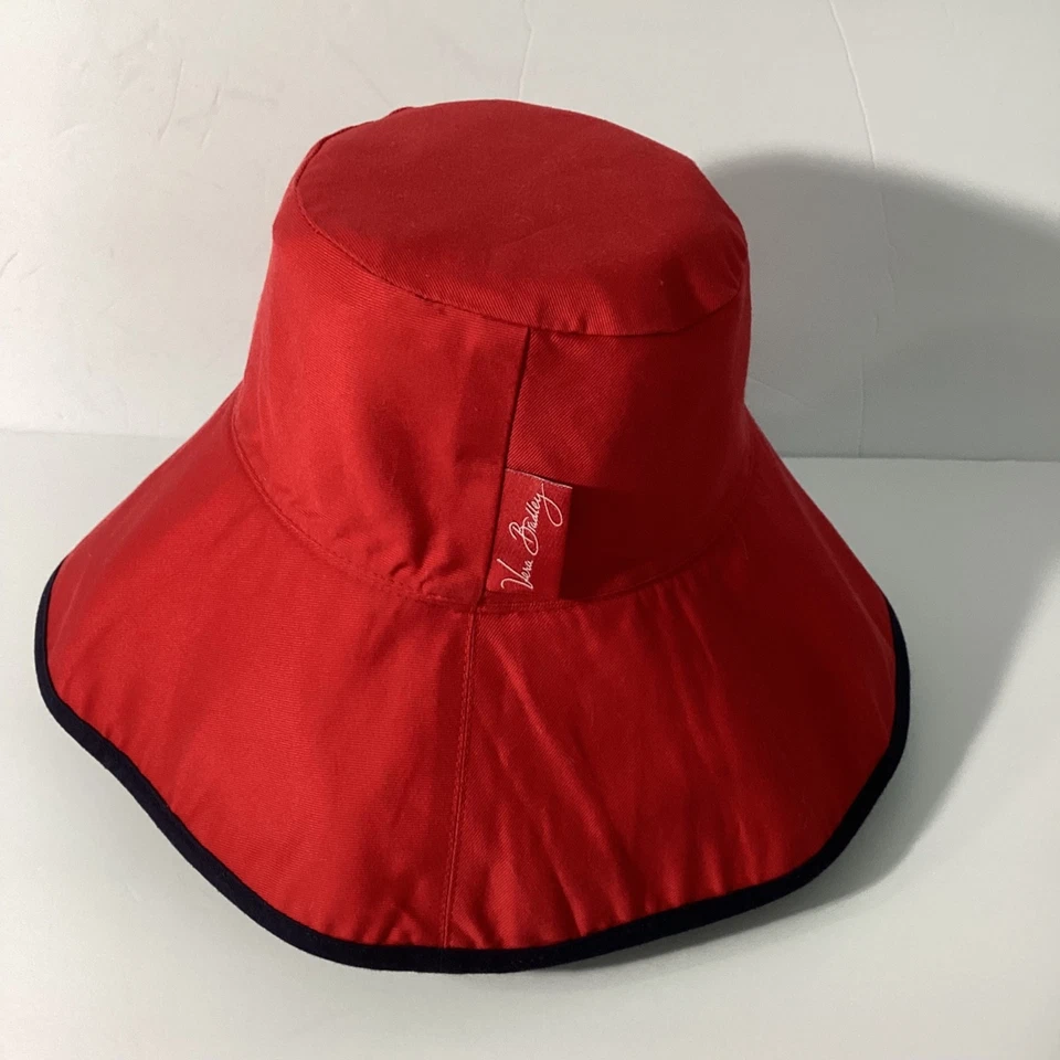 VERA BRADLEY 女式双面帽子 7 月 4 日双面白色蓝色红色 — 第 4/4 张图片