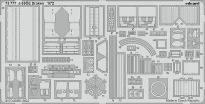 J-35oeE Draken - Hobby 2000 / Hasegawa - / 1:72 - Eduard 73777