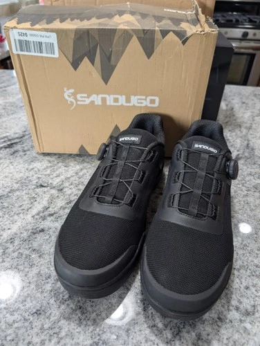SANDUGO Uptown MTB Mountain Bike Cycling Shoes Indoor/ Outdoor Black Sz 13 New
