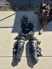 Worn In Youth All Star Catchers Gear Ages 9-12 Black (Dog Not Included)