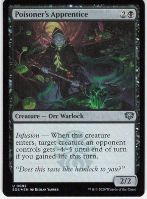 Poisoner's Apprentice Foil 92 Secrets of Strixhaven Magic the Gathering