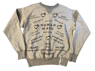 Human Made Military Crewneck Sweatshirt Mens Sweater Streetwear Nigo Large L