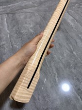 22Fret Flame Maple Electric guitar Neck part natual Gloss 25.5in replace