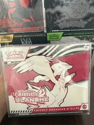 Pokémon JCC Coffret Dresseur d’Élite Écarlate et Violet Flamme Blanche FR - Photo 1/3