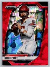 2025 Panini Prizm Draft Picks - Brock Purdy #176 Red Ice Prizm
