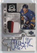 2006-07 Upper Deck The Cup Rookie 32/249 Clarke MacArthur #115 Patch Auto 0bz8