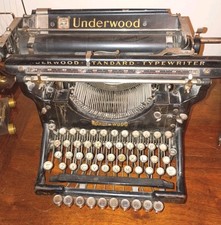 Antique Underwood Rare  Model Typewriter  1902 Serial #17127  thumbnail